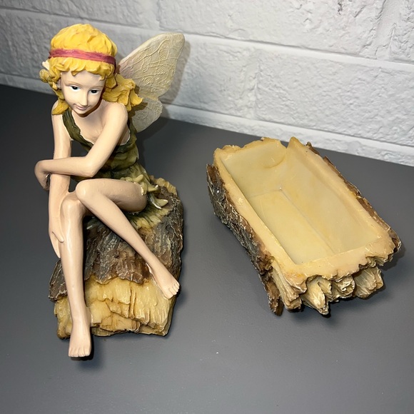 NEW design toscano statue Fairy  Hand Crafted  Vintage  Trinket Box￼￼￼  8”x8” - Picture 5 of 9